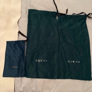 Authentic Silk Gucci Dust Bags